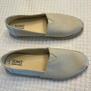 Women’s TOMS Light Tan Canvas Slip-Ons